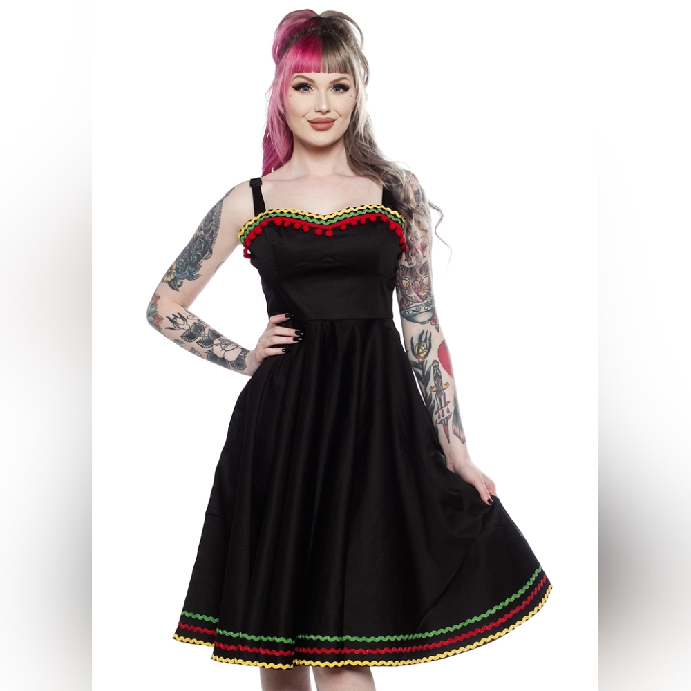 HELL BUNNY MARIANNE DRESS BLACK xxl